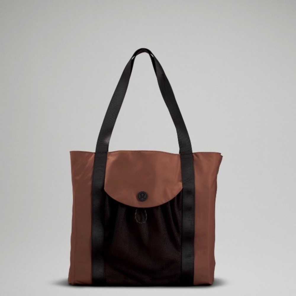 Brown and Black Tote Bag